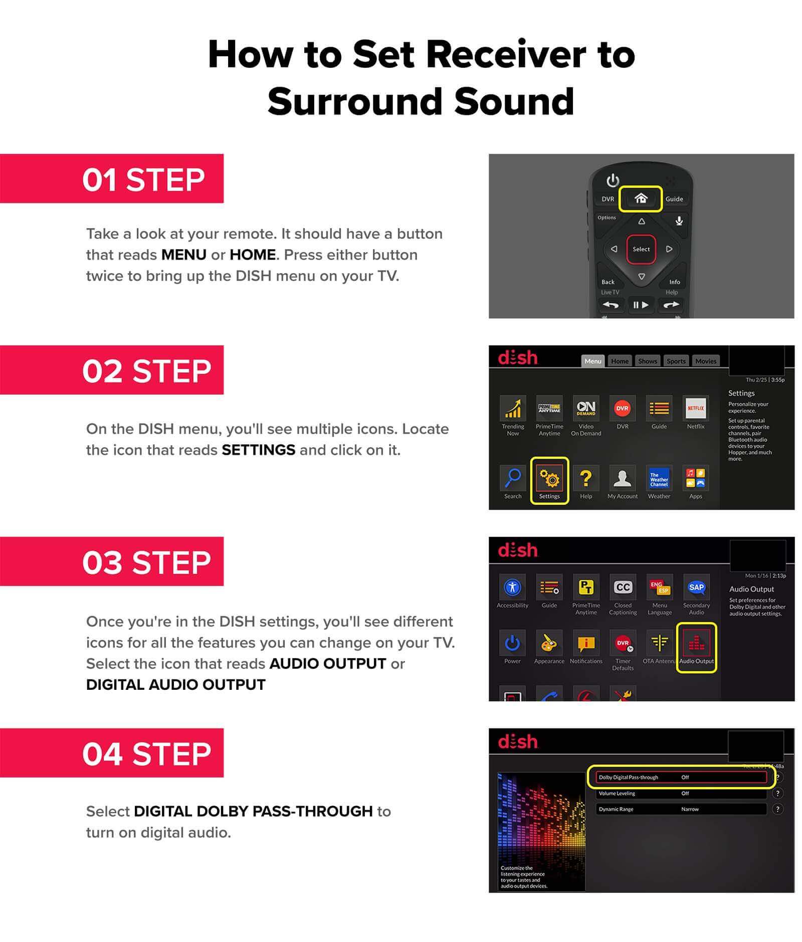 How to Connect Surround Sound to DISH Network