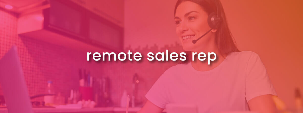 remote sales rep meets with a client online