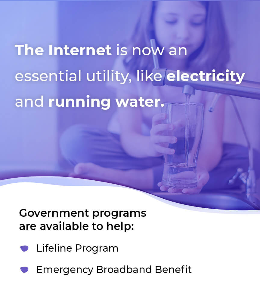 Government programs available to help get internet access