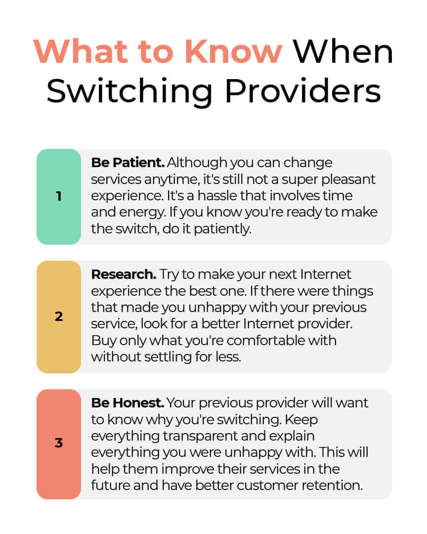 What to Know When Switching Providers