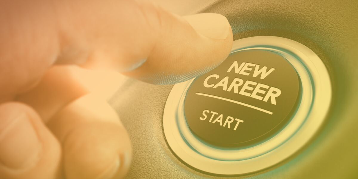 get started in a new career with online certification and image of New Career start button