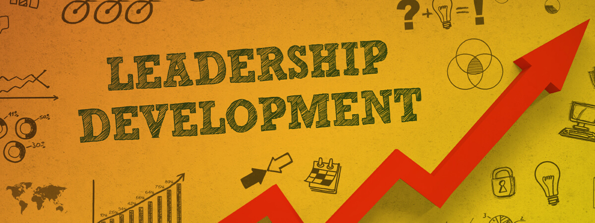 Leadership Development certificates can help you move up with image of red trend arrow