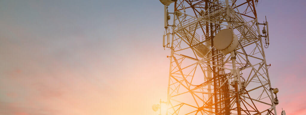 Radio towers and wireless towers transmit cellular signals and fixed wireless