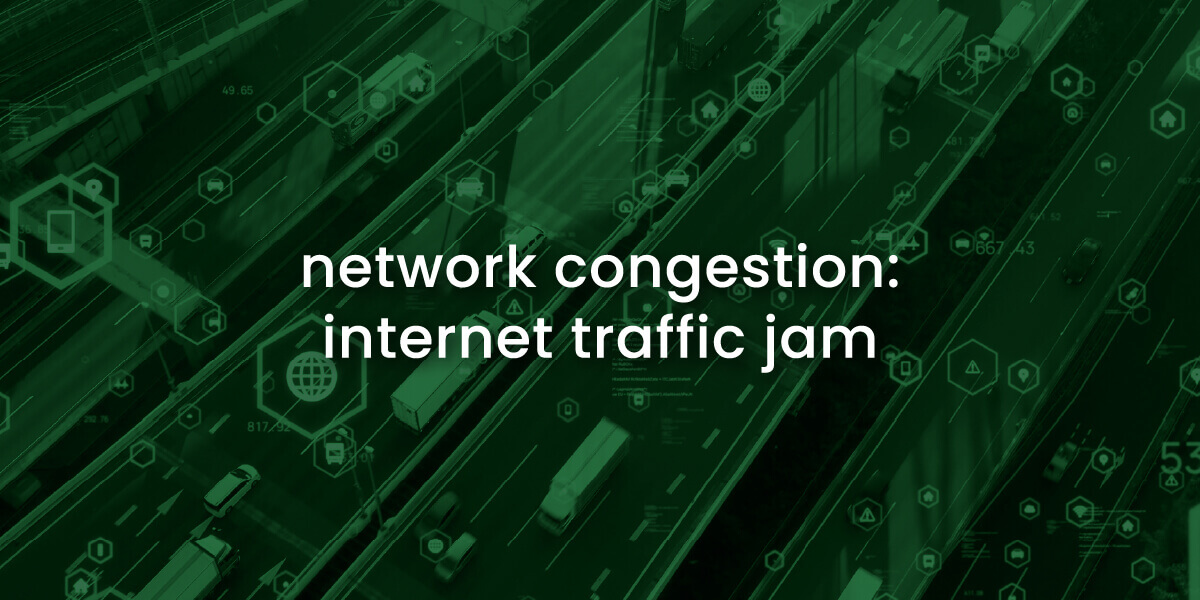 netwrok congestion can slow down your internet connection and reduce your internet speeds with image of traffic jam