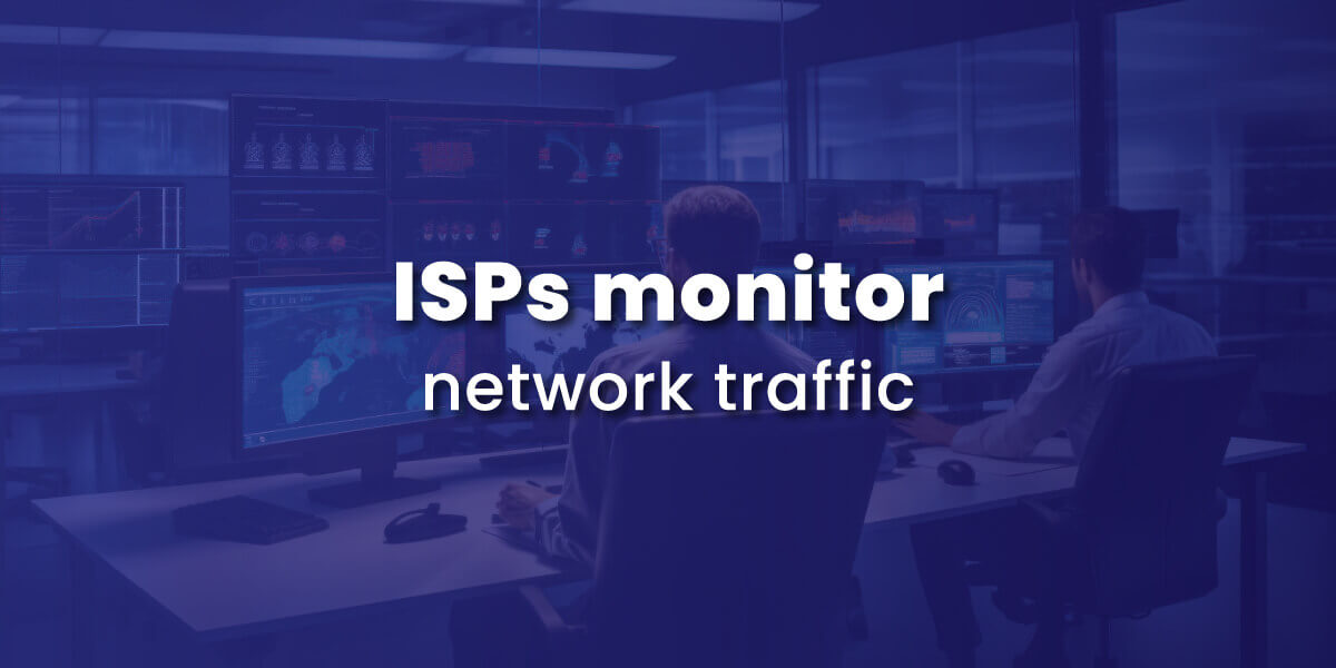 ISPs monitor network traffic with image of central office command center