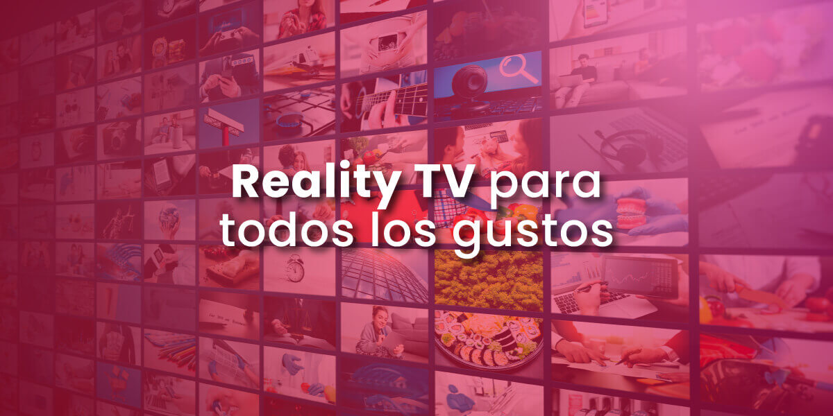 Pantalla de TV con diferentes programas y series 