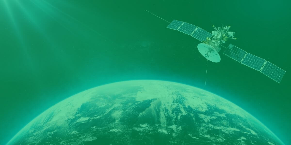 Internet por satélite da servicio a la mayor parte del mundo desde satélites como éste, en lo alto de la órbita geoestacionaria.
