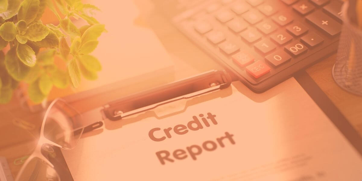 credit report lying on desk of person considering prepaid internet services