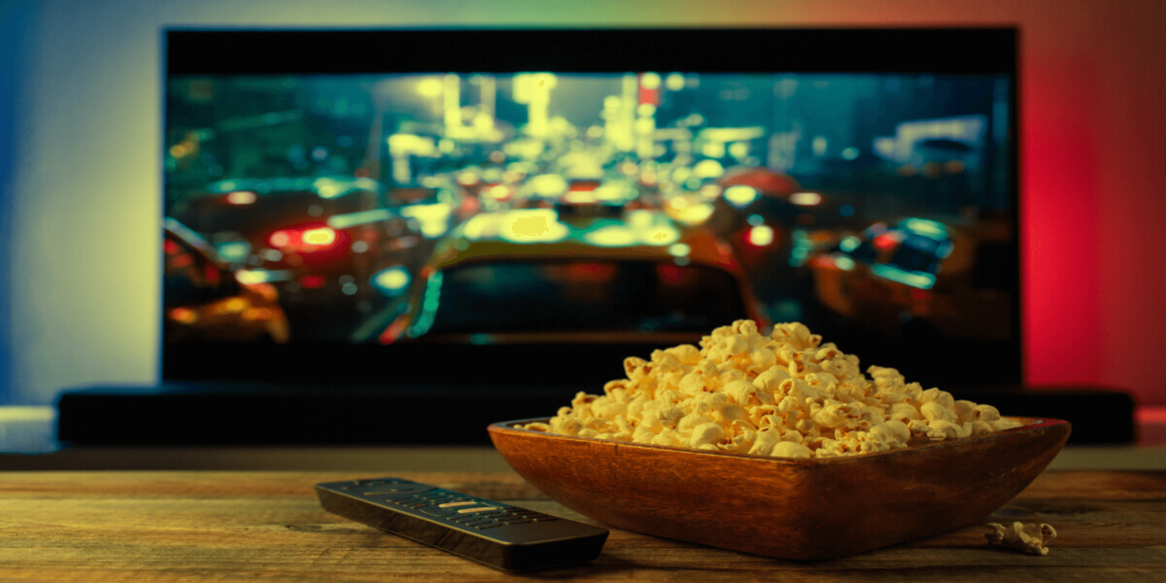 Popcorn ready to watch TV