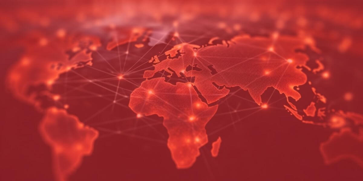 Ubicación de los servidores VPN en el mapa mundial
