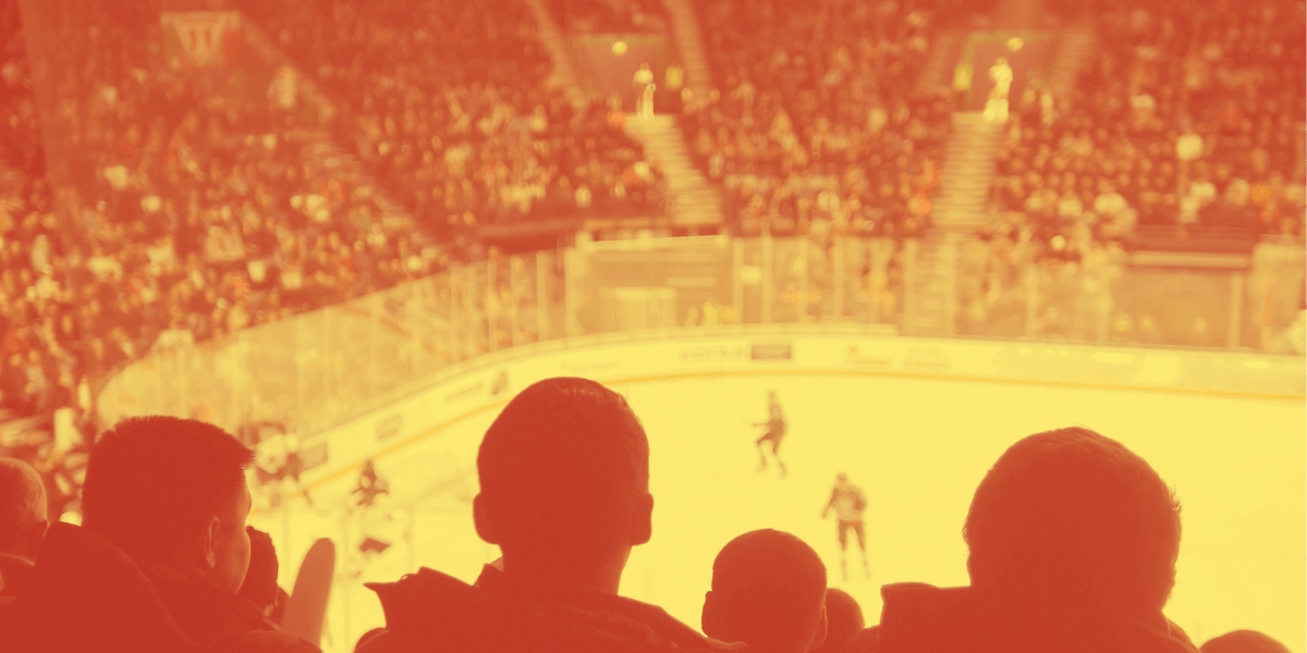 Hockey match in stadium