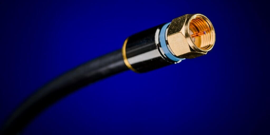 coaxial cable symbolizing cable internet service