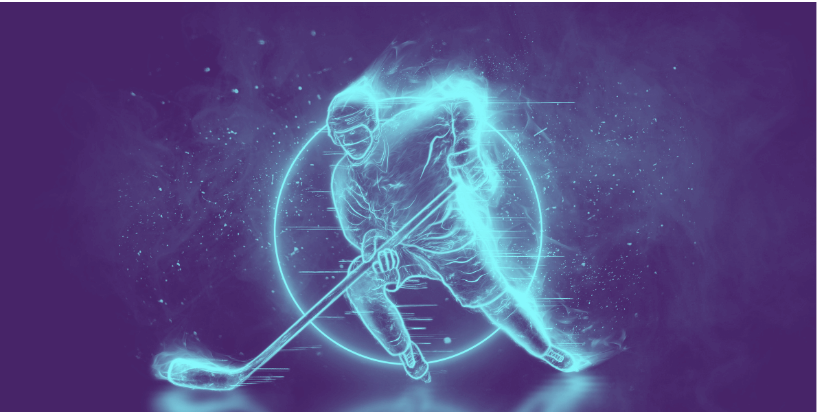 Hockey player silhouette