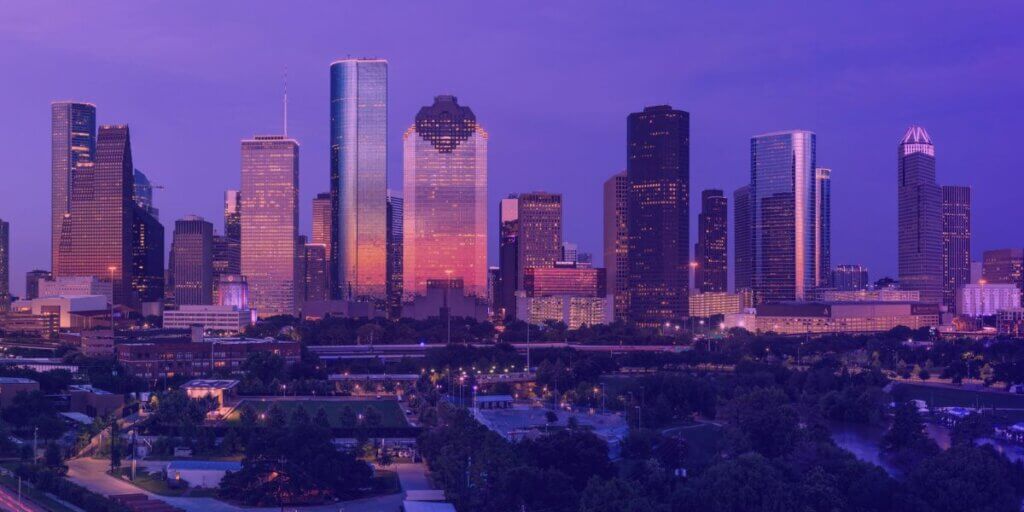 Dallas skyline at twilight