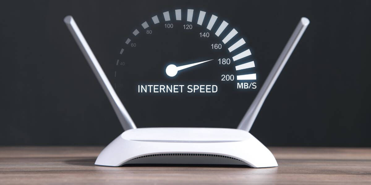 Speed testing a router