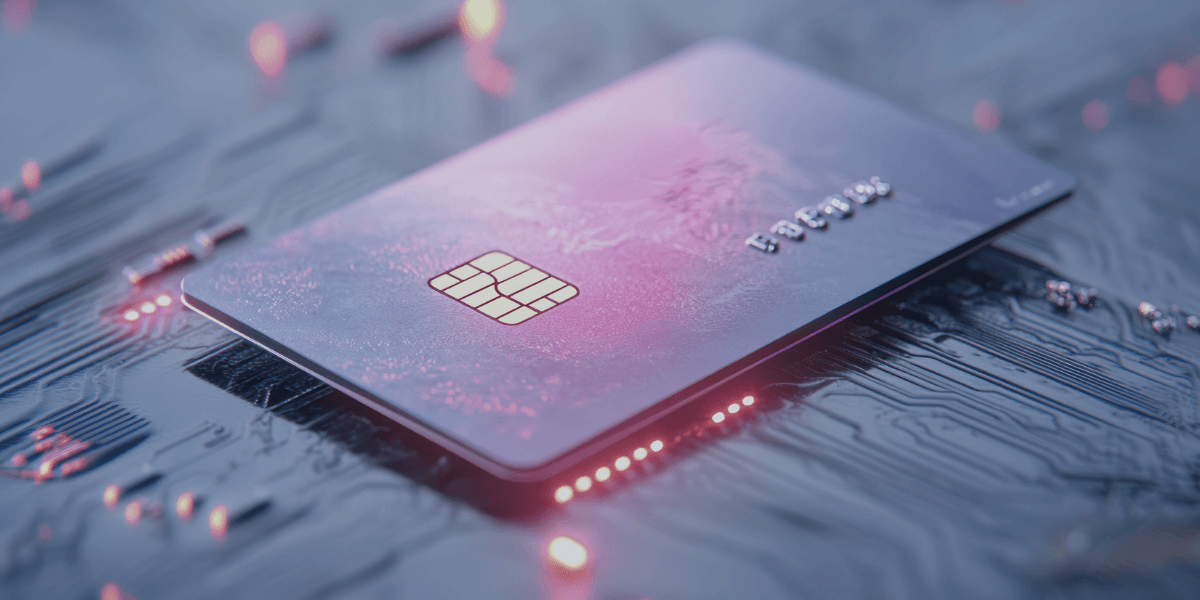 photo of a puple credit card