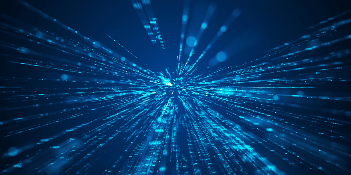 Graphic of lines to depict internet speed