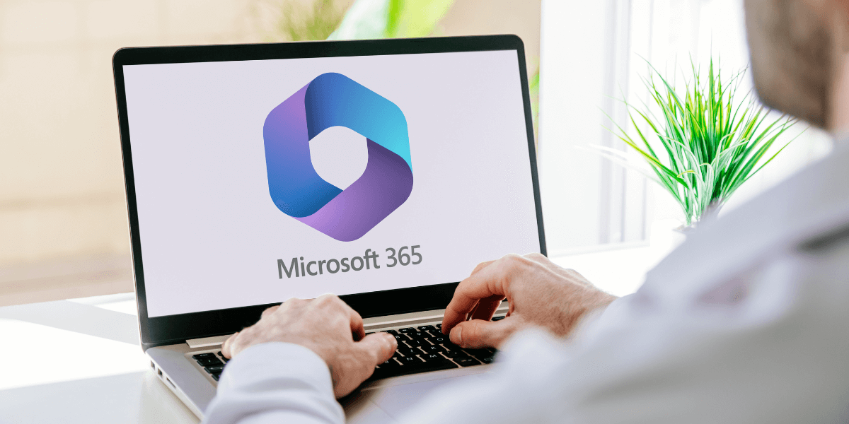 microsoft 365 on a laptop screen