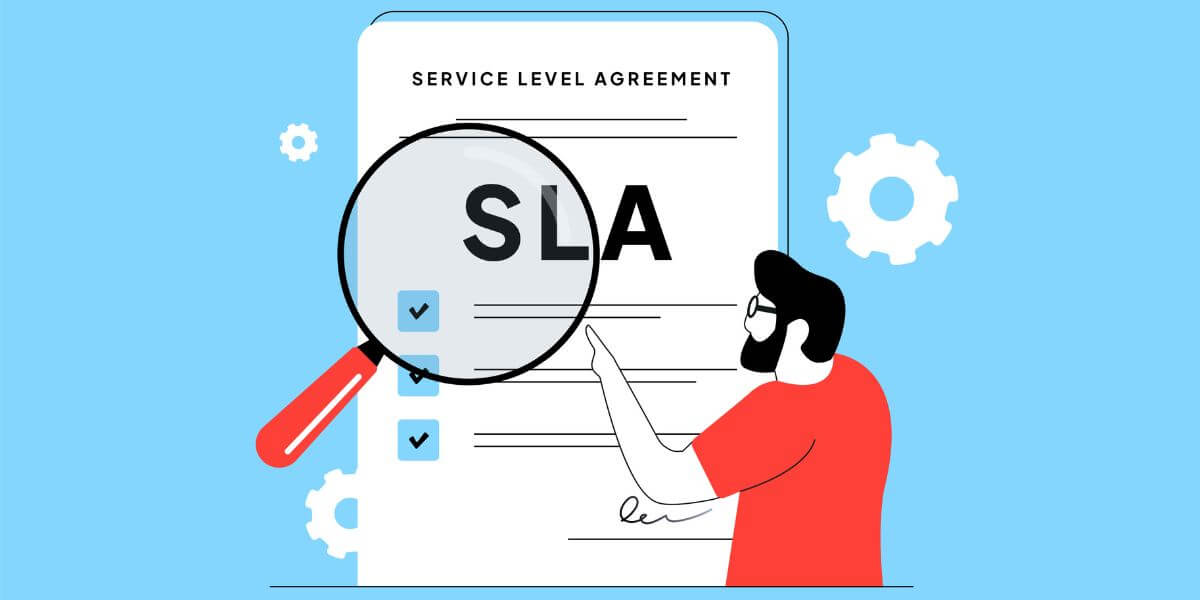 graphic of man reading SLA