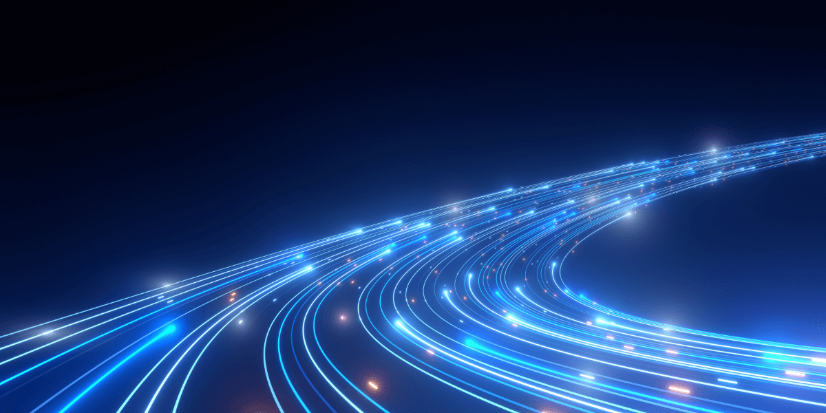 lights representing internet speed
