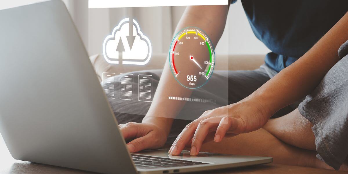 testing fiber speed on laptop