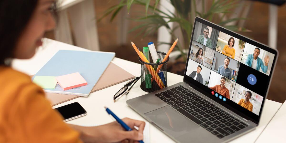 Home office network video call