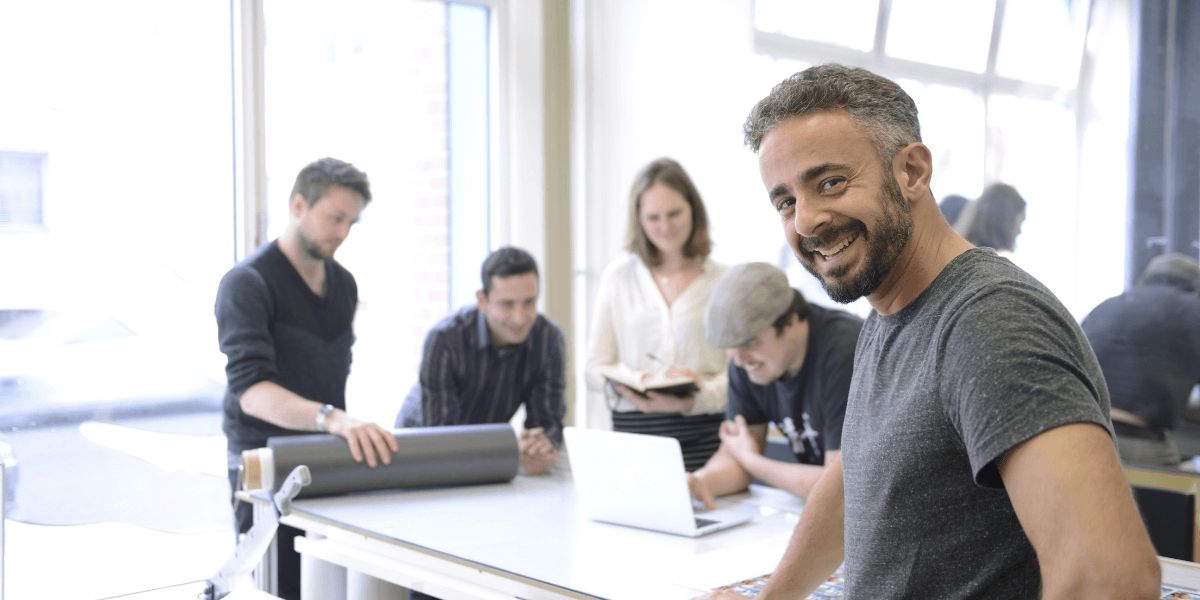 small business team meeting