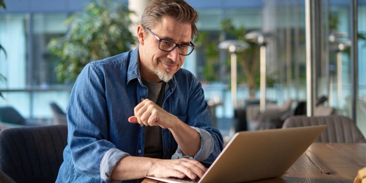 man on laptop