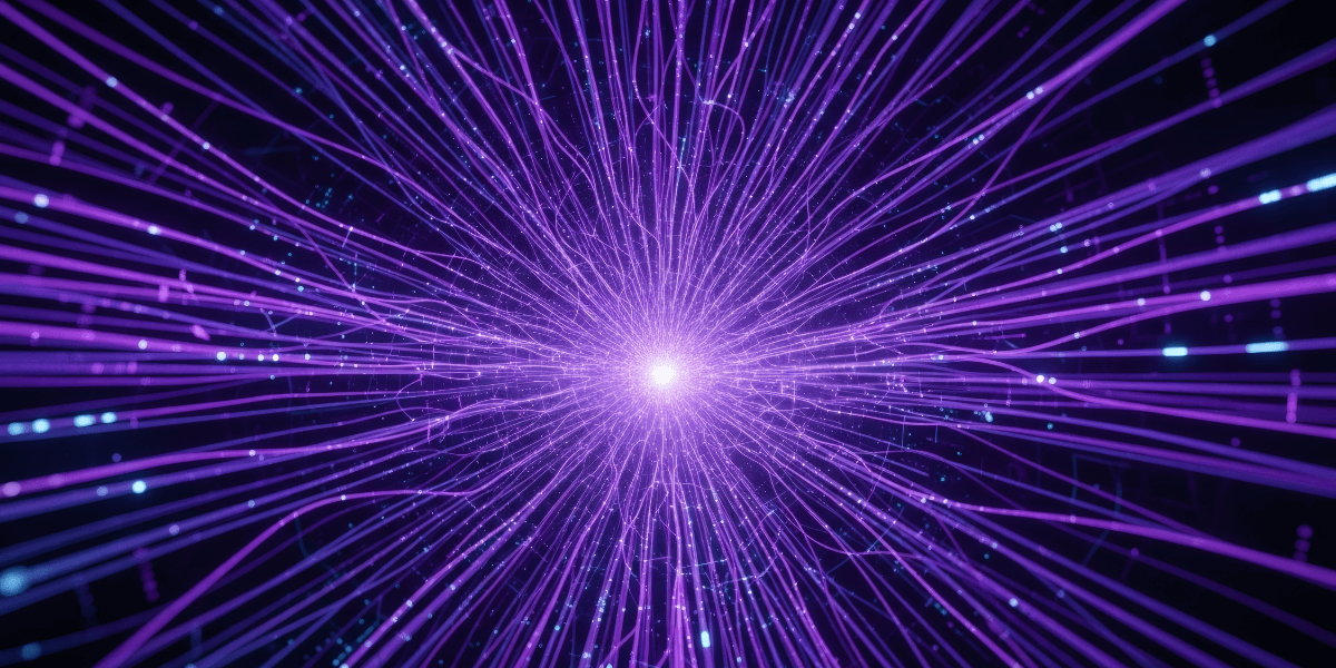 purple blast of light