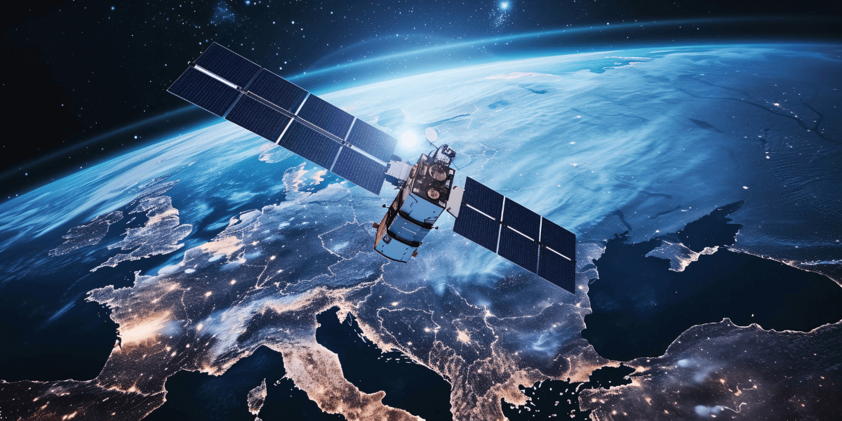 satellite internet in space