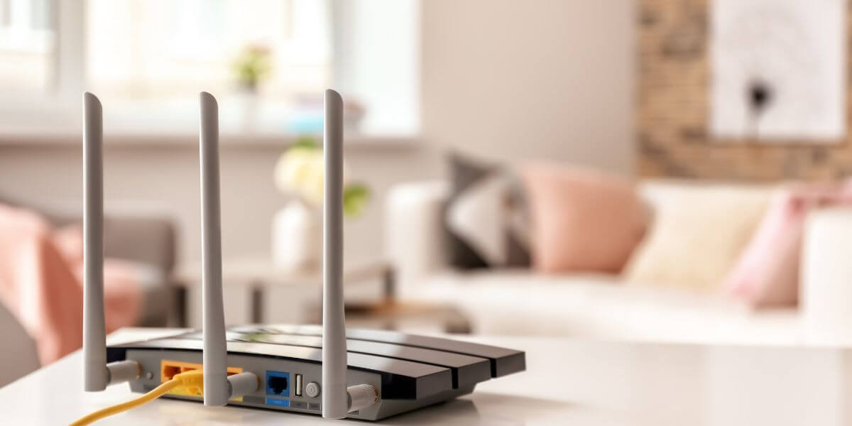 router in living room