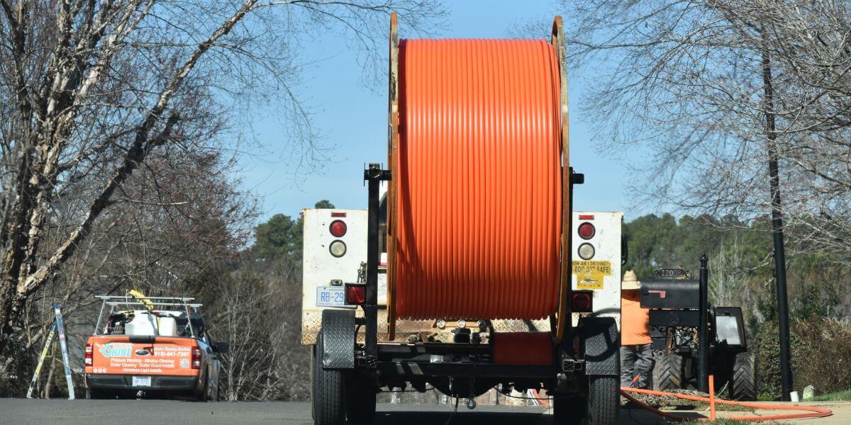 cable spool on truck