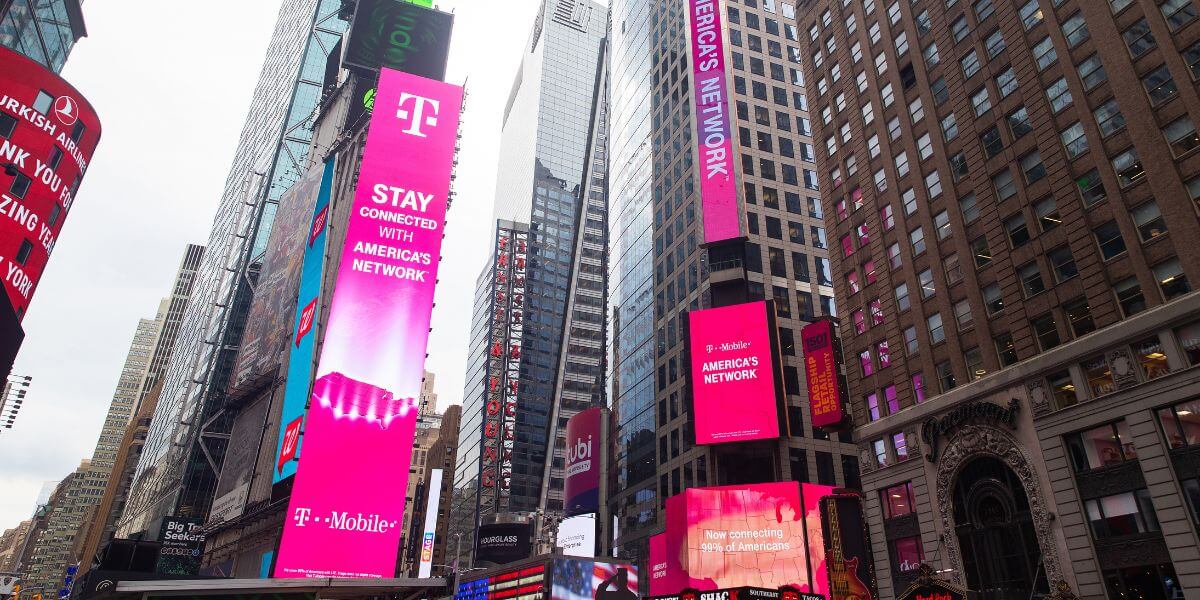 T-Mobile billboards downtown
