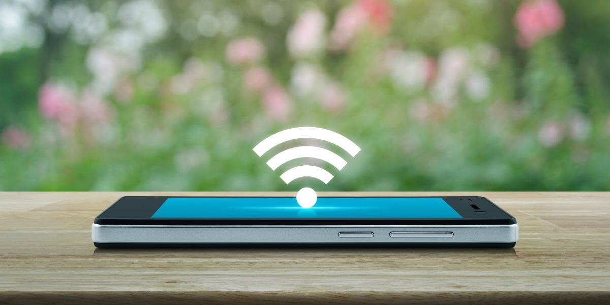 phone and wireless logo