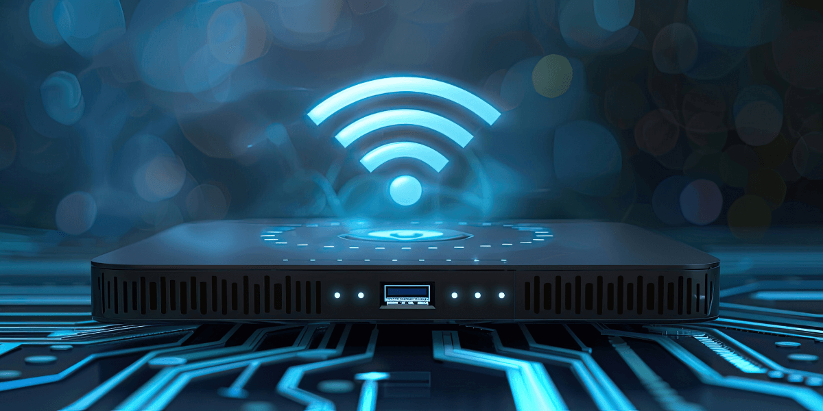 router with wi-fi logo
