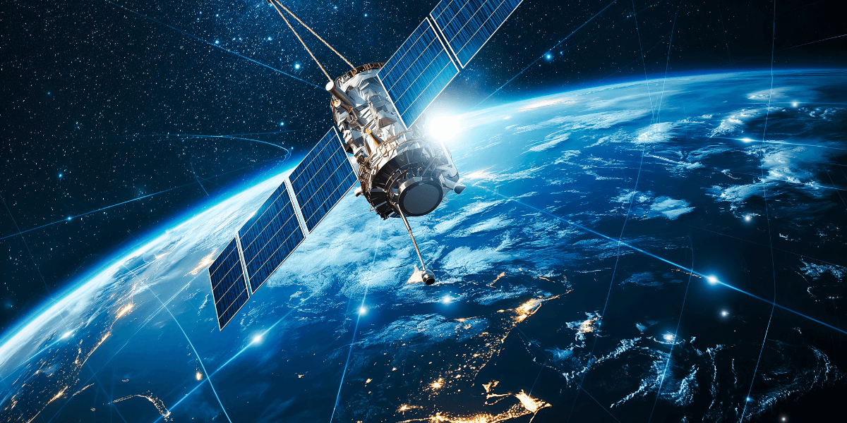 satellite internet in space
