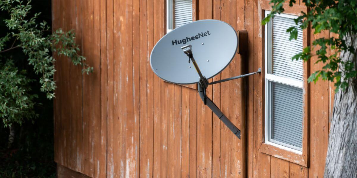 satellite dish on house