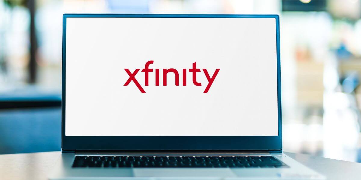 Xfinity logo on laptop