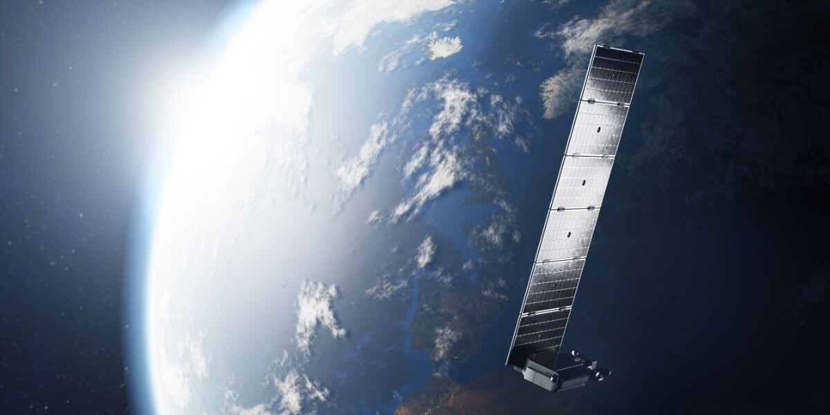 Starlink satellite in space