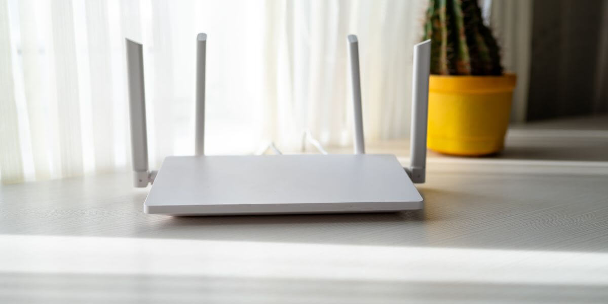 router on desk
