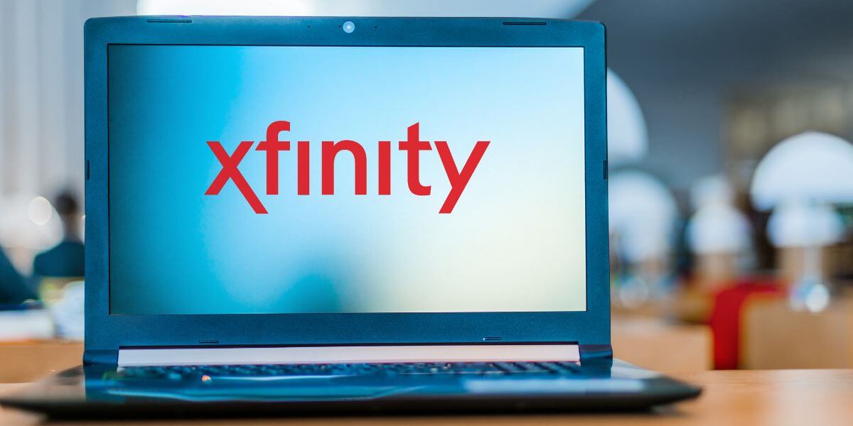 laptop with xfinity logo