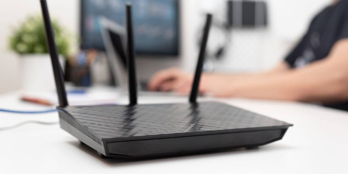 router on desk