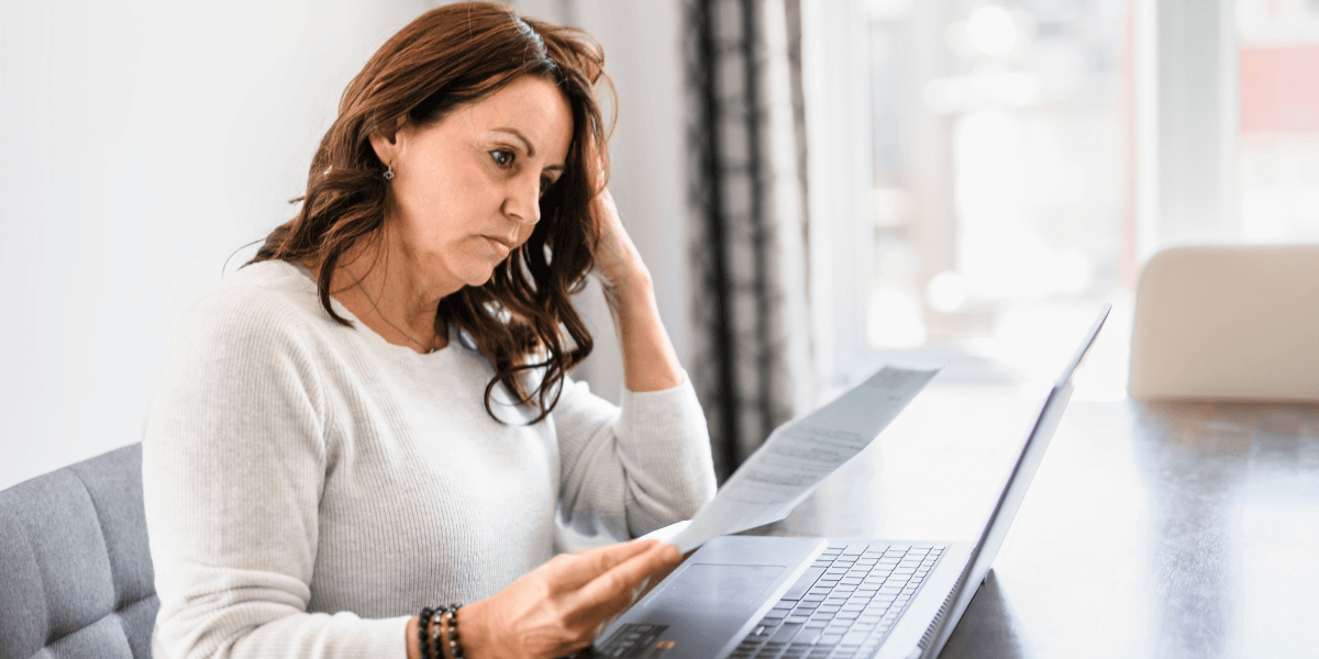 person working from home