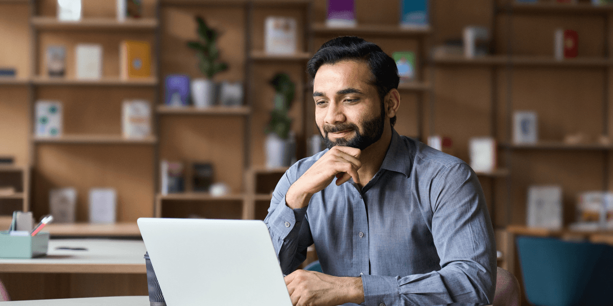 Person using laptop