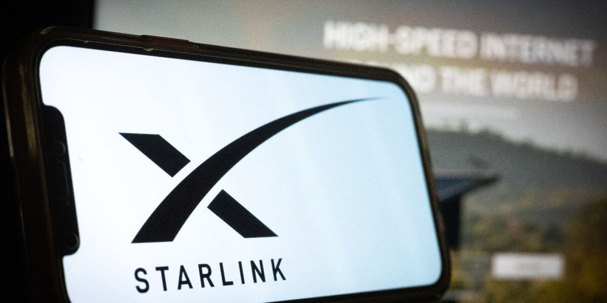 phone with stalink logo