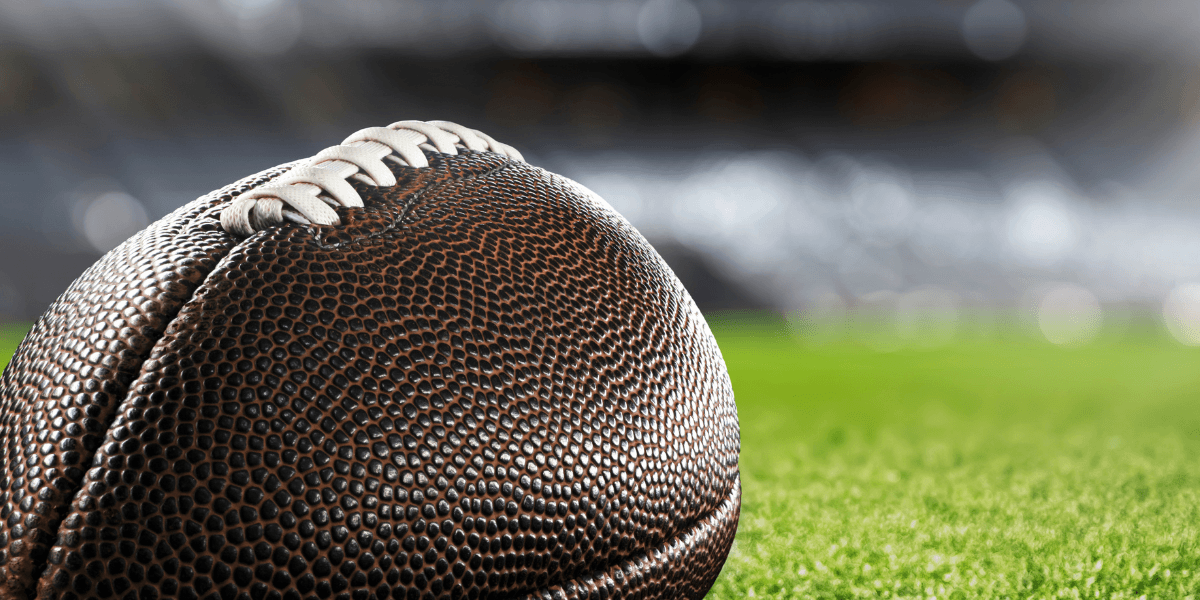 football on a football field