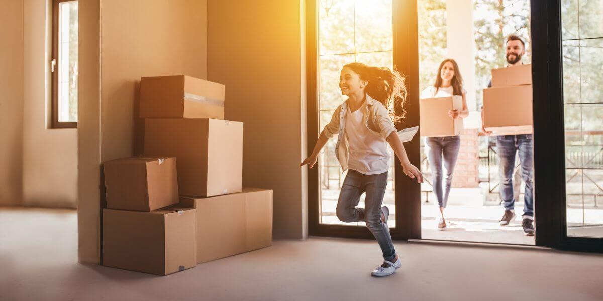 family moving into home