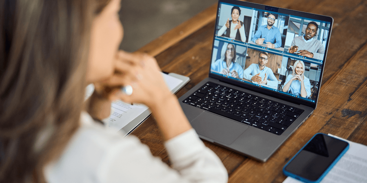 Person working remotely