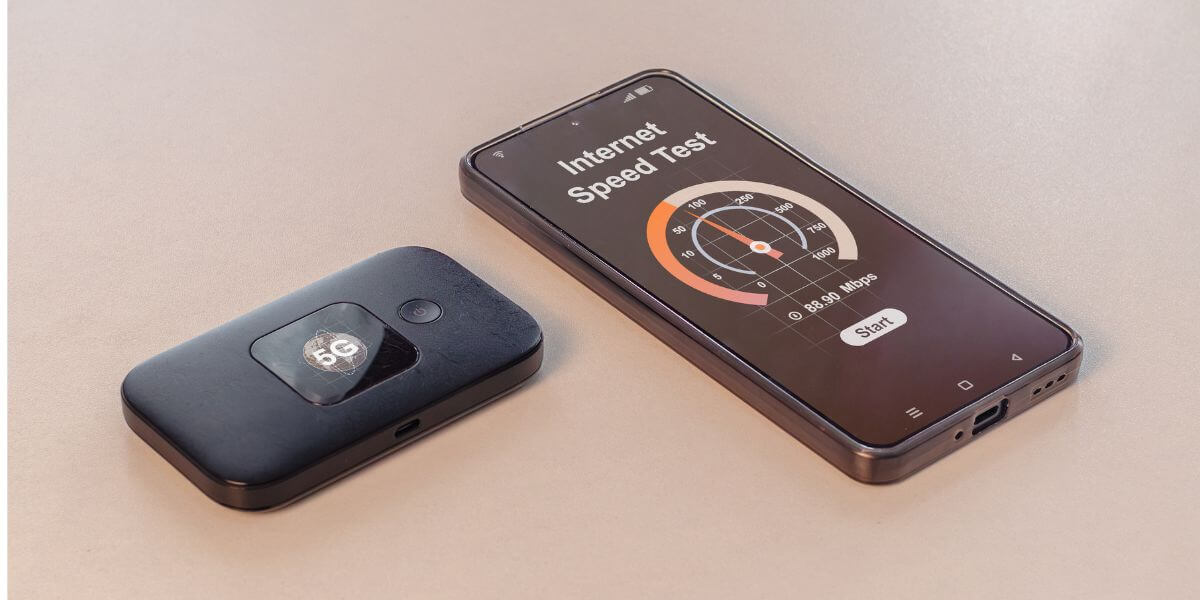 phone and hotspot speed test
